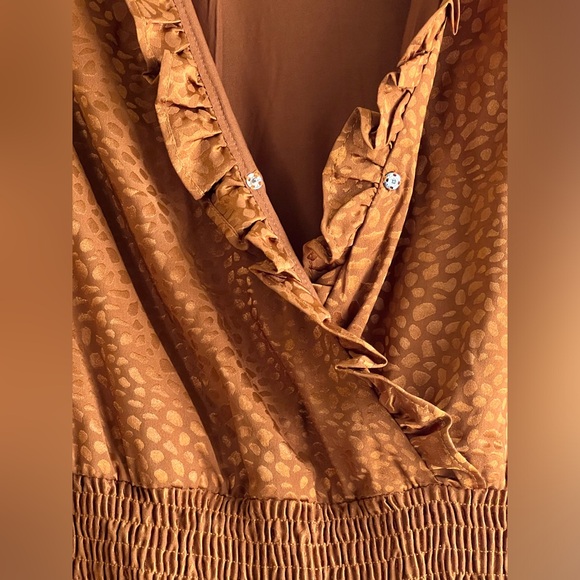 Animal Print Long Sleeve Dress - Picture 8 of 10